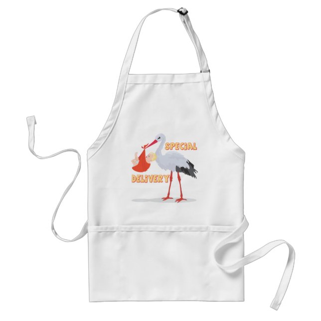 Tablier de la livraison spéciale de cigogne (Devant)