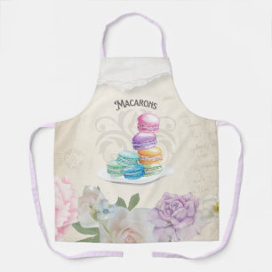 tablier de macarons aquarelle