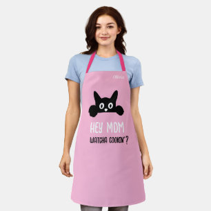 Tablier de maman de chat personnalisé, Gros plan d