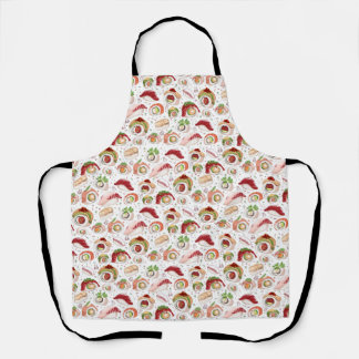 Tablier de Motif de sushi imprimé