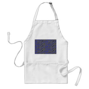 Tablier de Motif Tourbillonnant bleu noir et jaune
