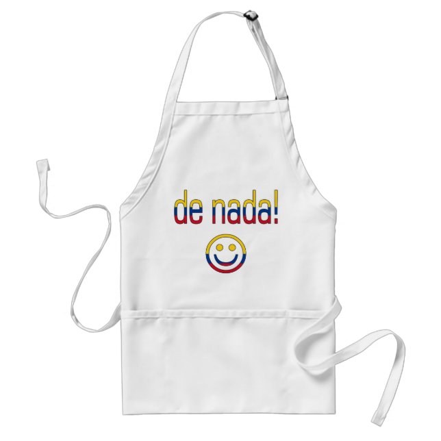 Tablier De Nada ! Couleurs de drapeau de la Colombie (Devant)