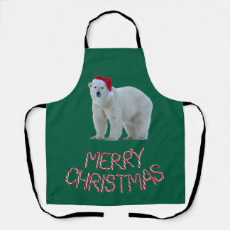 Tablier de Noël d'ours polaire