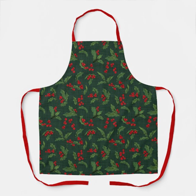 Tablier de Noël en vert (Recto)