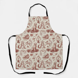Tablier de Noël Lettre A Monogramme pour Amoureux