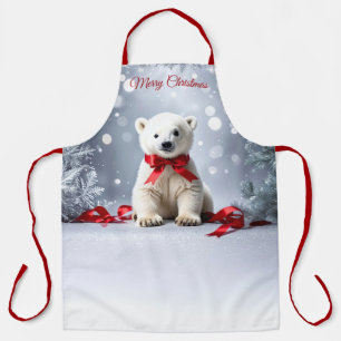 Tablier de Noël pour les vacances de l'ours polair