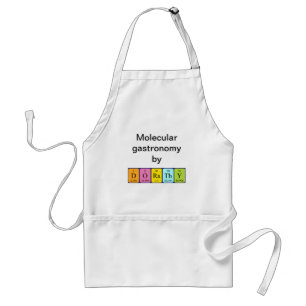 Tablier de nom de table périodique Dorathy