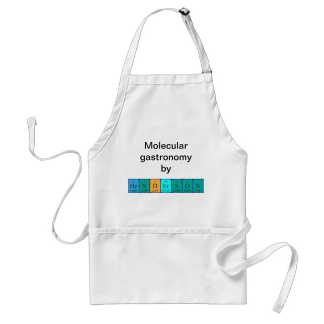 Tablier de nom de table périodique Henderson (Devant)