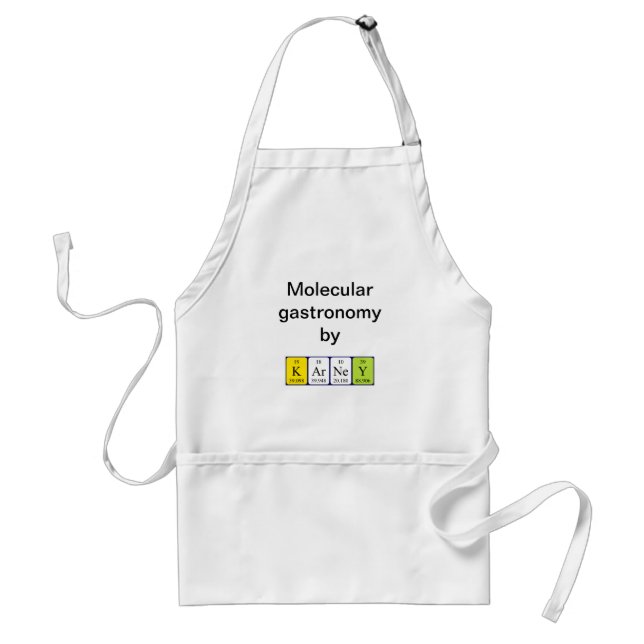 Tablier de nom de table périodique Karney (Devant)