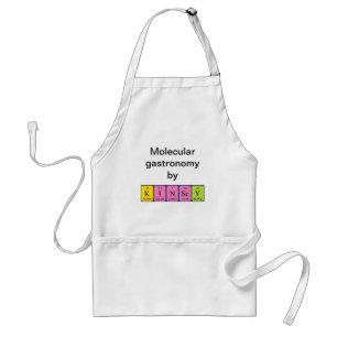 Tablier de nom de table périodique Kinsey