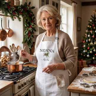 Tablier de Nonna - Nom personnalisé pour la cuisin