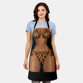 Tablier de nouveauté d'impression de bikini Luxe L
