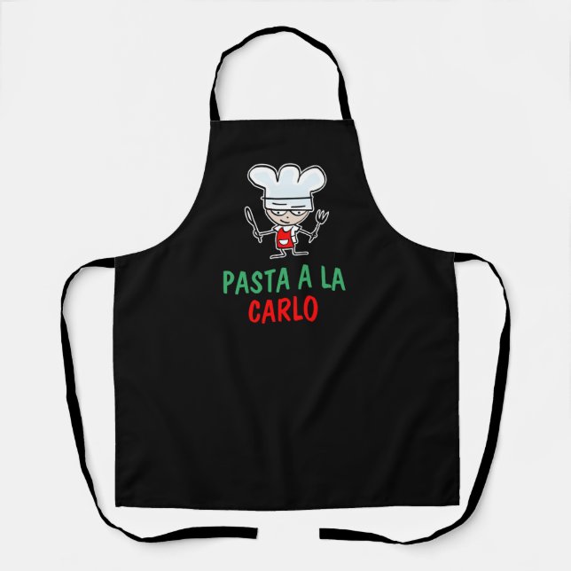 Tablier de pâtes personnalisable pour chef italien (Recto)