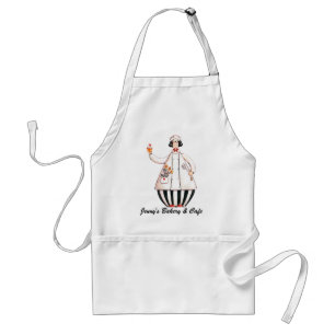 Tablier de petit gâteau de fille de chef - cheveu