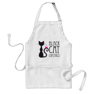 Tablier de petits gâteaux de chat noir