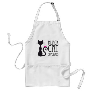 Tablier de petits gâteaux de chat noir