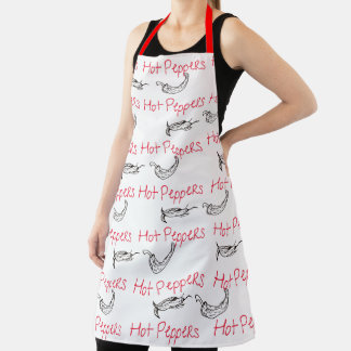 Tablier de poivre chaud avec dessins Jalapeno
