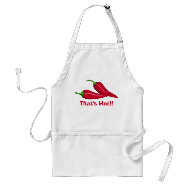 Tablier de poivrons à chaud personnalisé (Devant)
