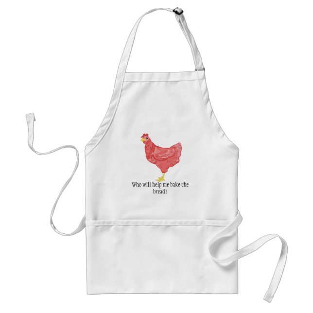 tablier de poule rouge (Devant)