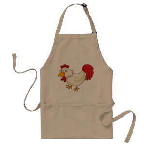 Tablier de poulet caricature
