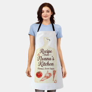 Tablier de recette de la cuisine de Nonna   Grand-