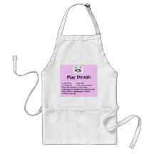Tablier de recette de la pâte de jeu