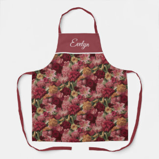 Tablier de rencontre floral personnalisé