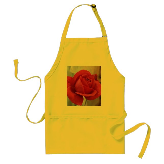 Tablier de rose rouge (Devant)