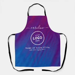 Tablier de salon moderne tendance avec logo