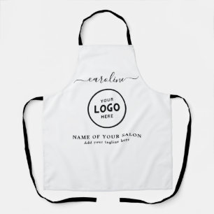 Tablier de salon moderne tendance avec logo