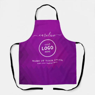 Tablier de salon moderne tendance avec logo
