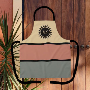 Tablier de style sud-ouest avec soleil en mosaïque
