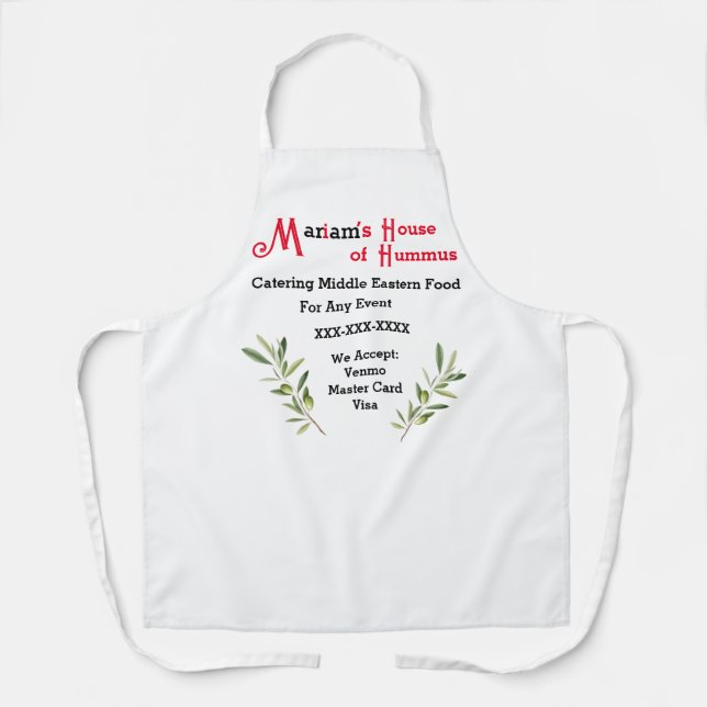 Tablier de taille moyenne «Catering» (Recto)