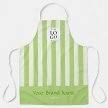 Tablier de travail personnalisé avec logo vert ray