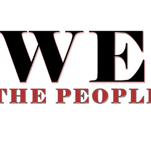 Tablier de typographie We The People Patriotique