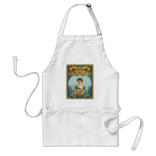 Tablier Déco Tissu Étiquette Art Royal Muslin Apron
