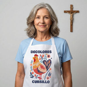 Tablier DeColores Cursillo Art Populaire Coq Chrétien