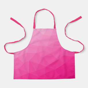 Tablier Dégradé rose chaud Motif en maille géométrique