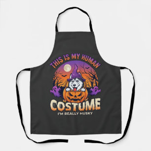 Tablier Déguisement Humain Husky Citrouille Halloween Fant