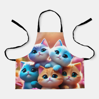 Tablier Delantal con gatitos