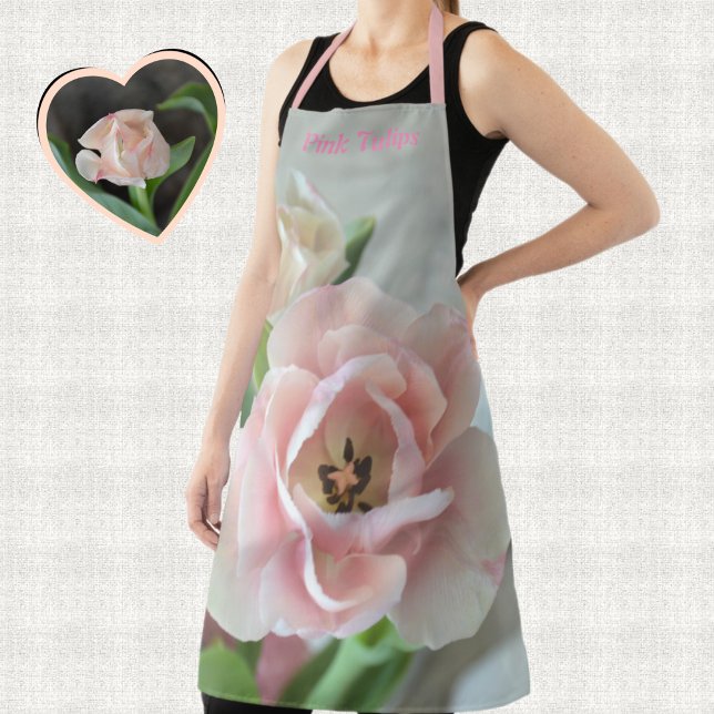 Tablier Délicate Tulipe rose Pastel (Créateur téléchargé)