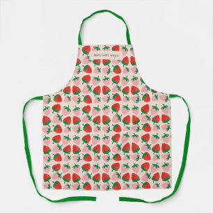 Tablier Délices Sucrés de Baies Rose Tendre