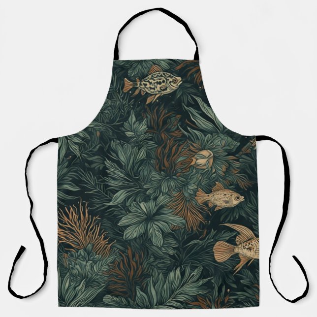 Tablier Dérive de cosmos de corail - Apron (Recto)