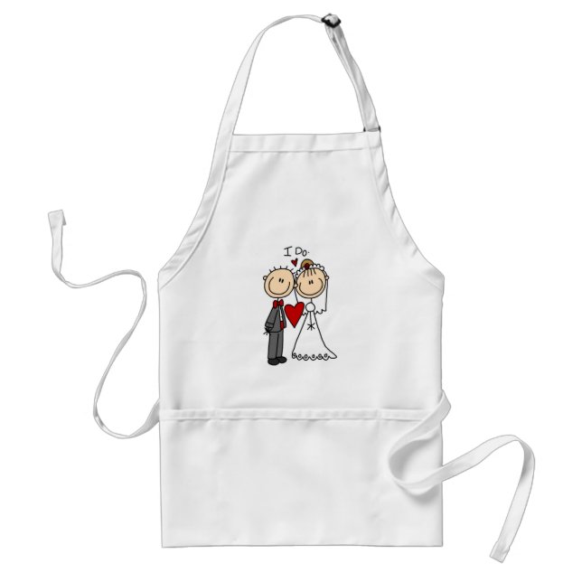 Tablier Des couples de mariage je fais le T-shirts et les (Devant)