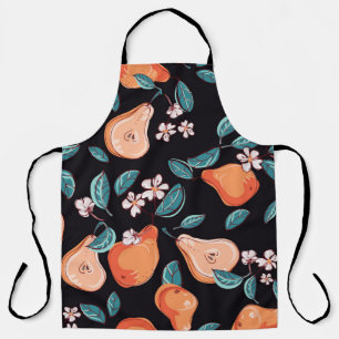 Tablier Des poires savoureuses et juteuses. Motif de fruit
