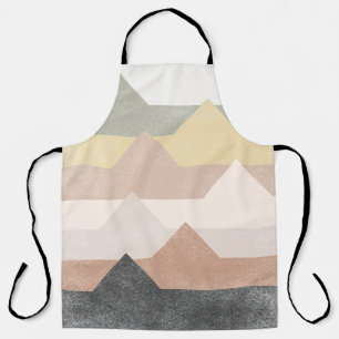 Tablier Design Abstrait des montagnes