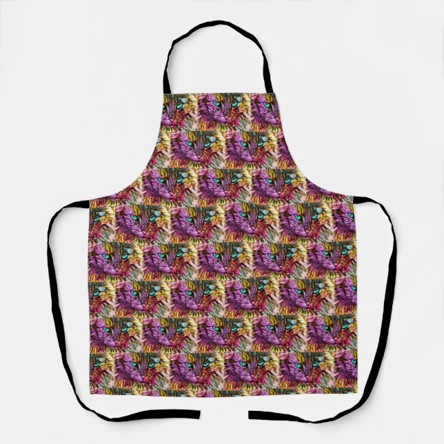 Tablier Design art chat Kitten (Recto)