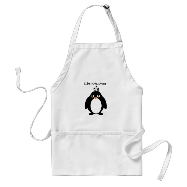 Tablier Design de pingouin personnalisé (Devant)