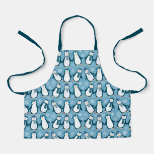 Tablier Design de pingouins d'hiver