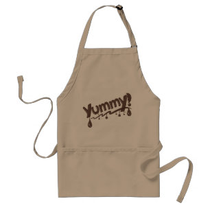 Tablier Design de texte délicieux à base de chocolat "Yumm